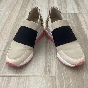 Michael Michael Kors Felix Trainer Womens Size 6 Wedge Sneakers Shoes Pink Black